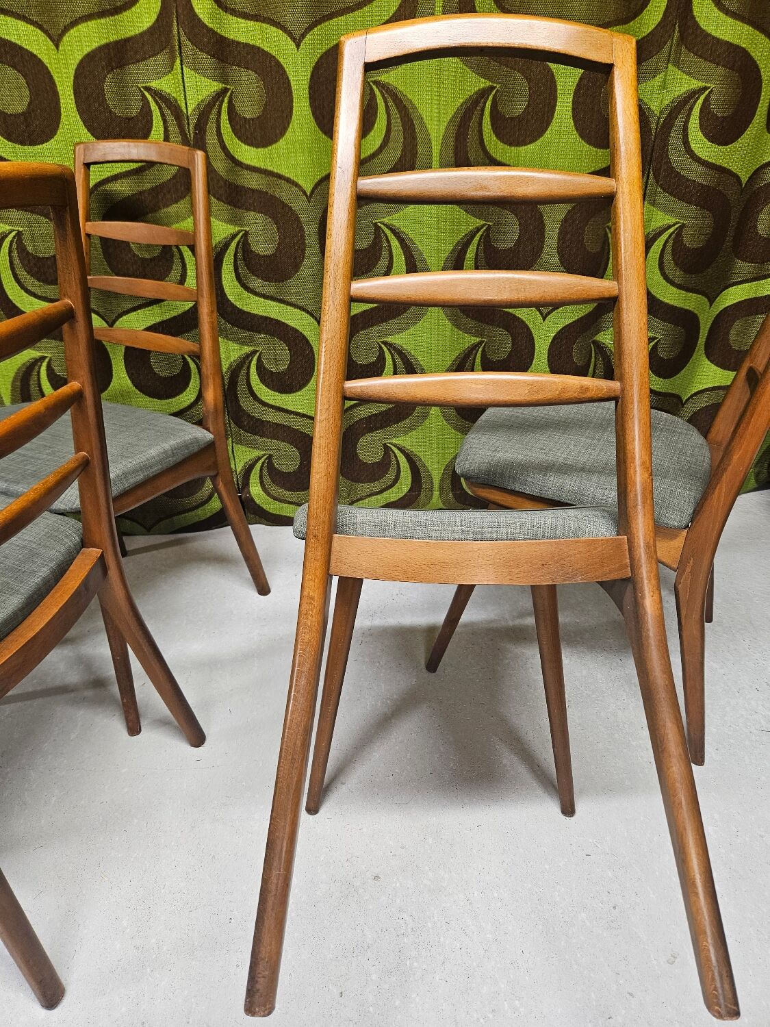 Set of 4 Scandinavian chairs 1970