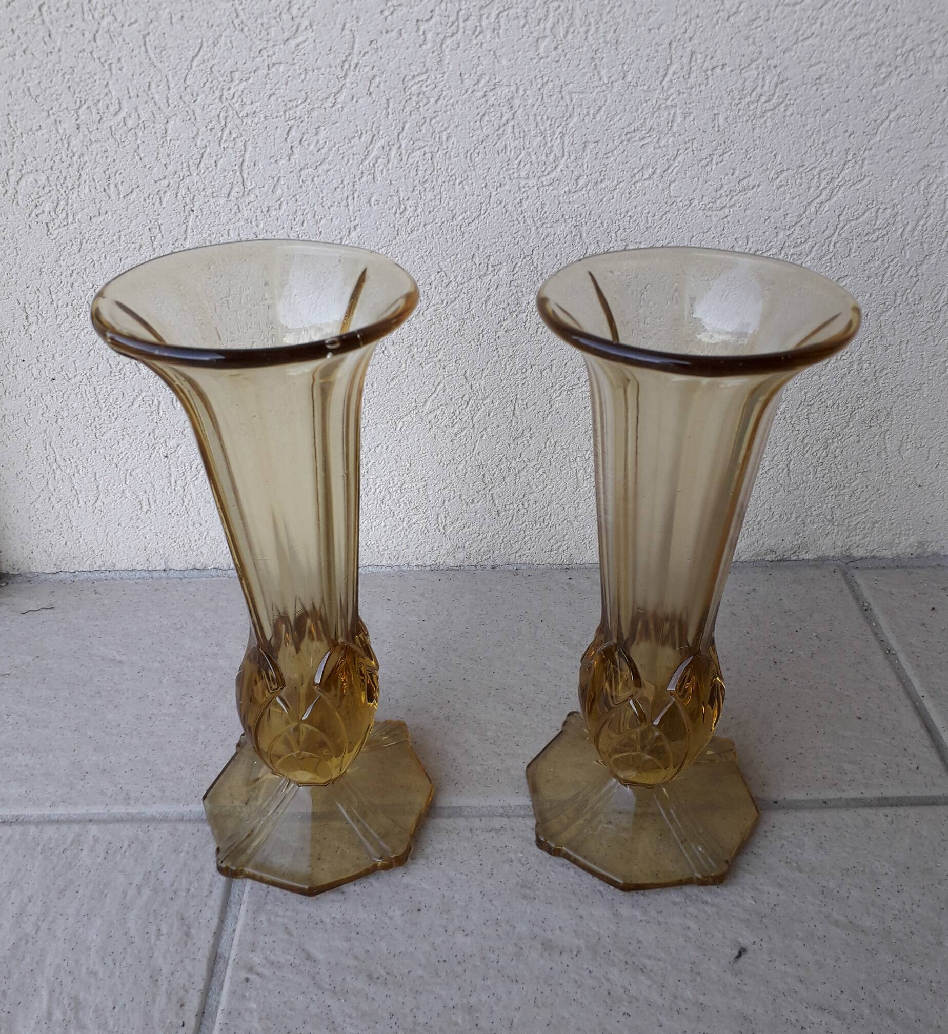 Pair of Art Deco vases