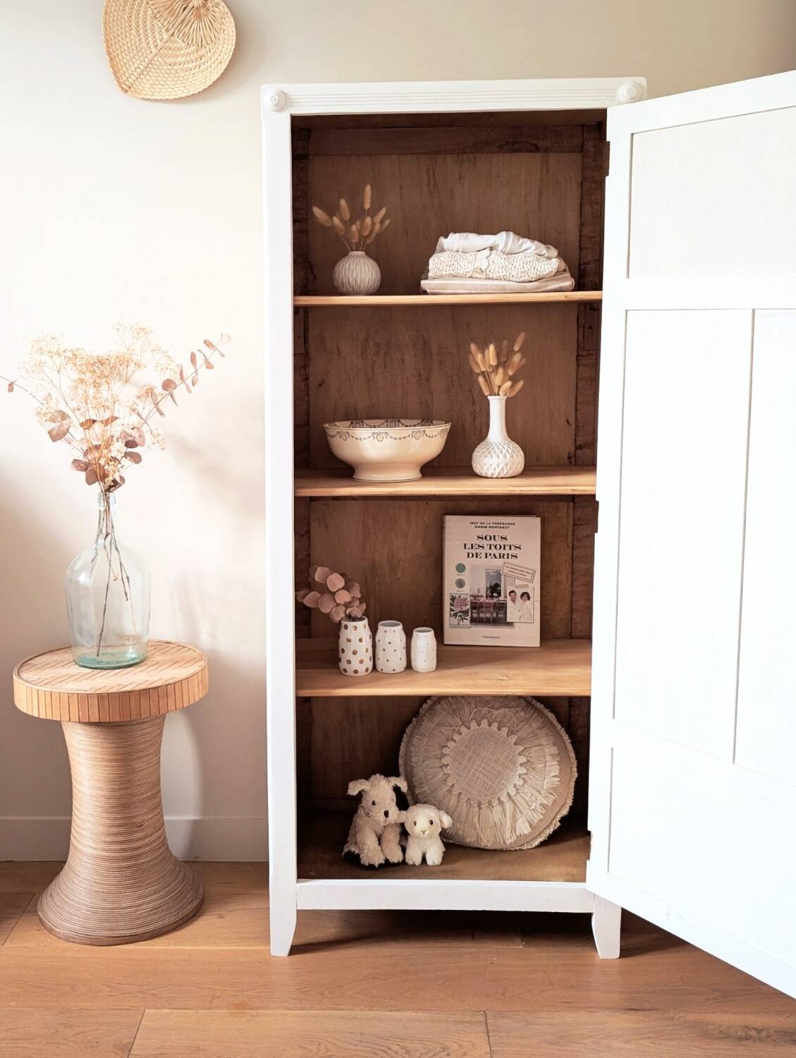 Renovated vintage Parisian bonnet wardrobe