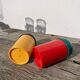 80s multi-colored salt and pepper shakers