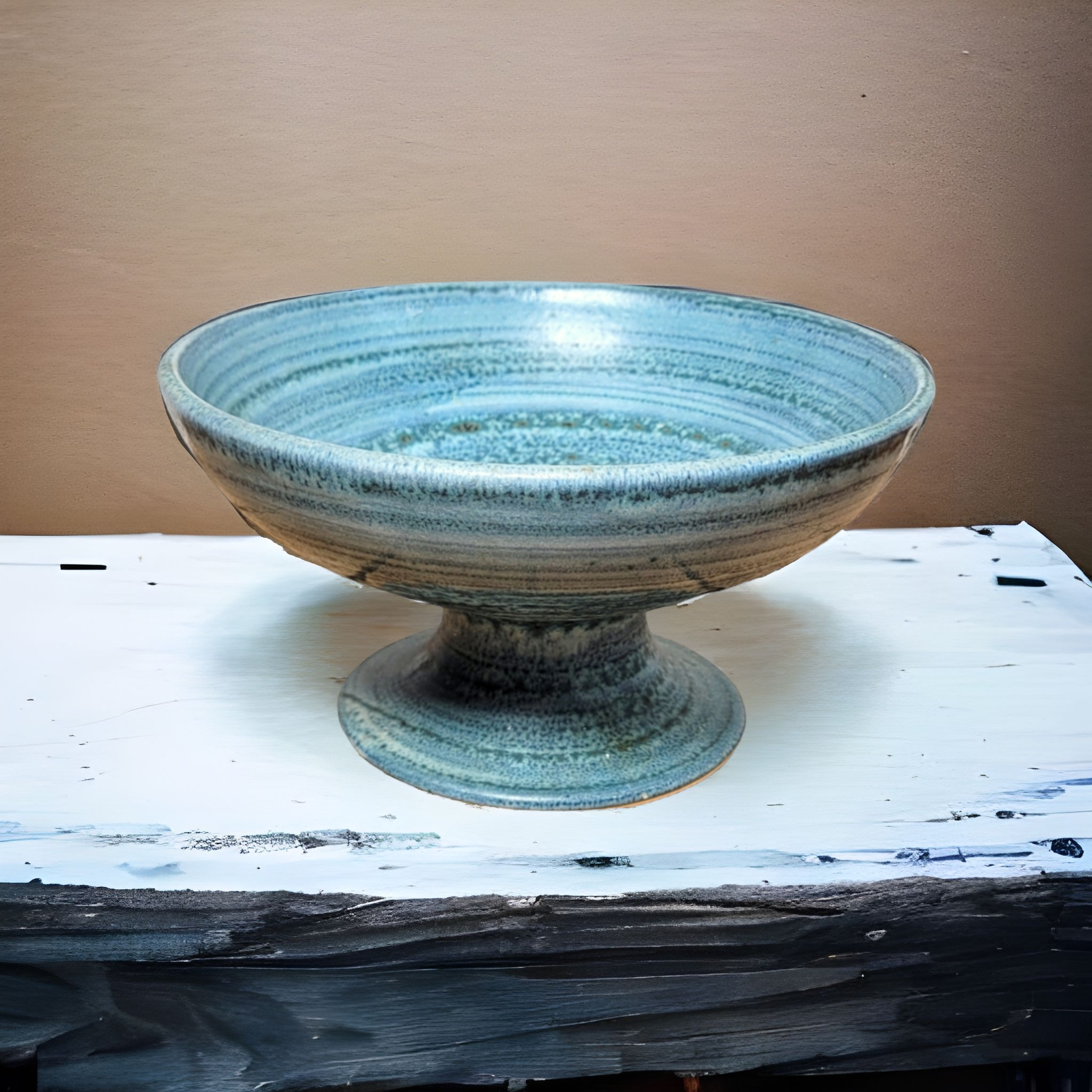 Ceramic cut dish L.P Carnac