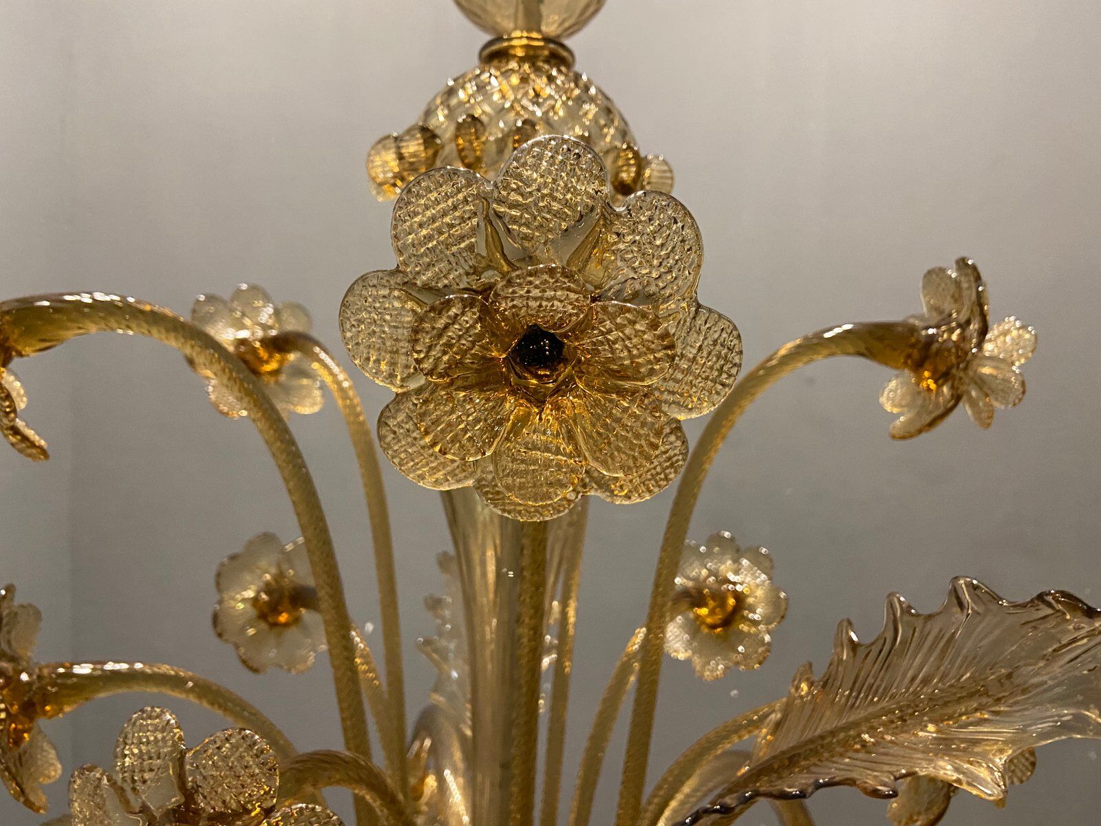 Venetian glass chandelier, 1960s