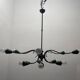Italian Bronze Green Chandelier 1950’s