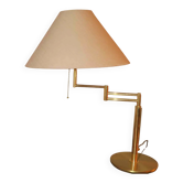 Lampe de table en laiton multi-réglable italienne par Relux Milano, années 1970.