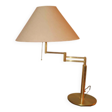 Italian multi-adjustable brass table lamp by Relux Milano, 1970s