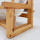 "Lincoln Rocca" armchair in solid pine by KRJST Studio – 21st century