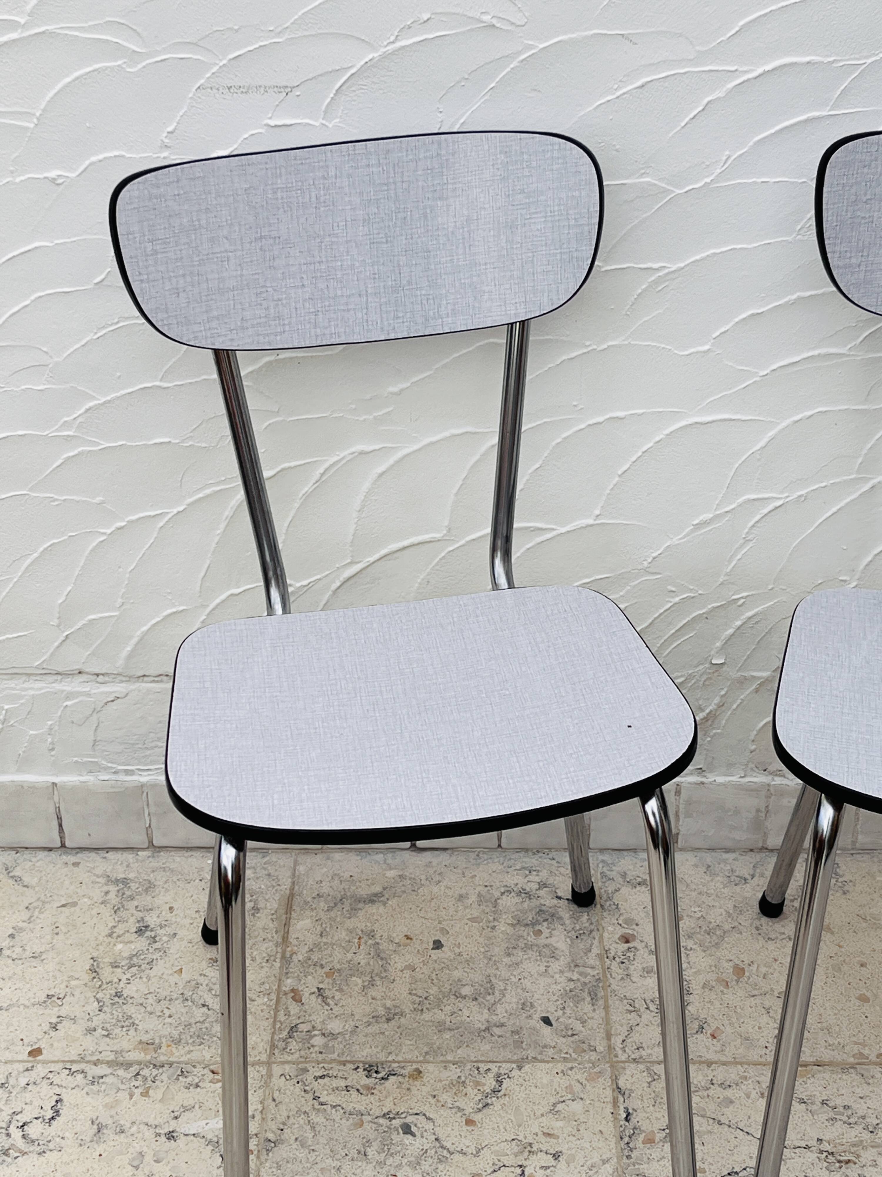 Two Formica chairs