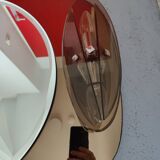 Smoked glass bathroom mirror, Italian design, 1980s