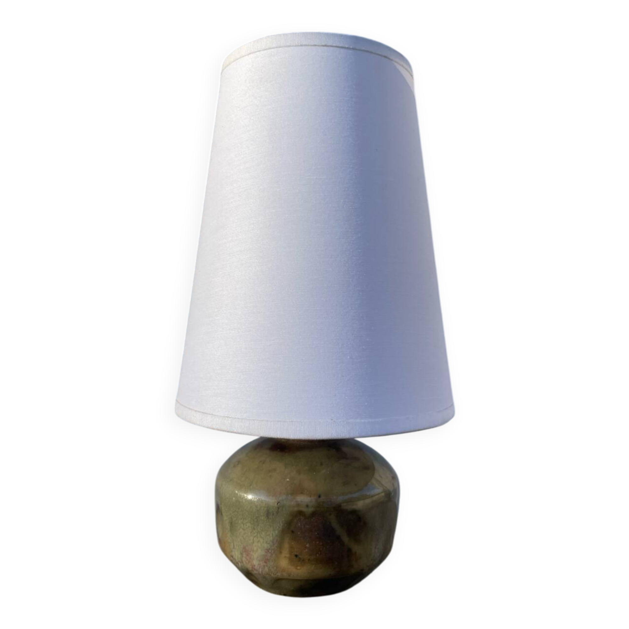 Vintage ceramic ball lamp