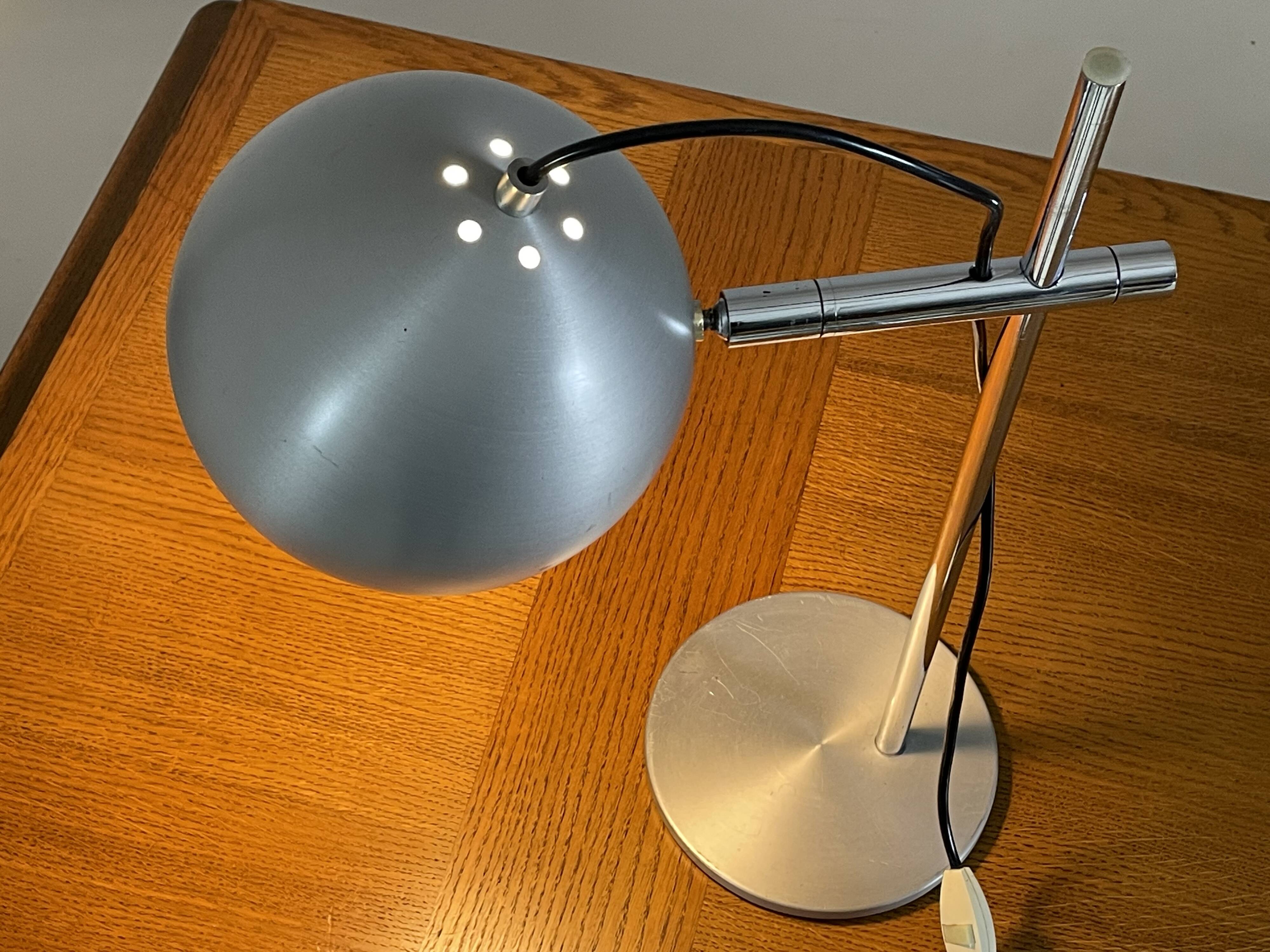 Vintage metal lamp from the 1970s