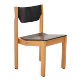Black and beech Scandinavian chair