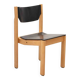 Scandinavian black and beech chair
