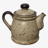 Japanese beige stoneware teapot