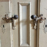 Ancien meuble glacière en bois