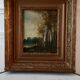 Old painting oil on wood fisherman signed XVIIIth