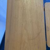 Tables gigognes vintage 1960 table basse d'appoint bois clair - 52 x 55 x 3