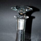 Carafe reims en cristal de saint-louis décor gravé à l'acide "cristal de roche" 1930
