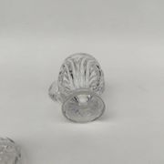Moulded crystal mustard pot, first part of the 20th century.