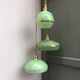 Suspension cascade three lights grlobes vintage