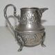 Old teapot "Le Cheval" and milk pot (SBA Fez) in silver metal
