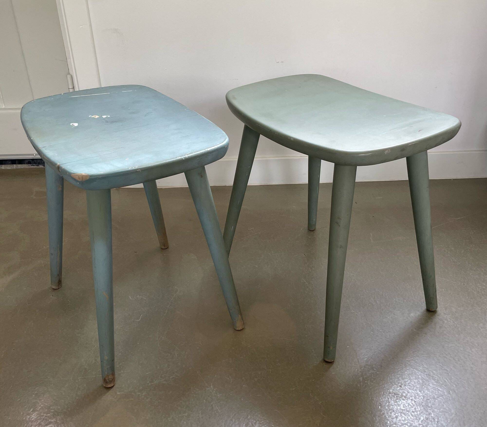 Set of ‘Palle’ stools, design Yngve Ekström for Stolab, Sweden, 1950s