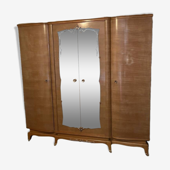 Grande armoire chambre 1950 dans le style Leleu