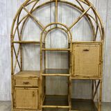 Vintage rattan shelf