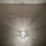 Set of 2 Austrian Ice Glass Wall Lamps by J.T. Kalmar