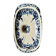 Sauceboat with lid Gien in blue ironstone, "Blue Ibis" service