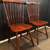 Pair of spindle-back Windsor chairs