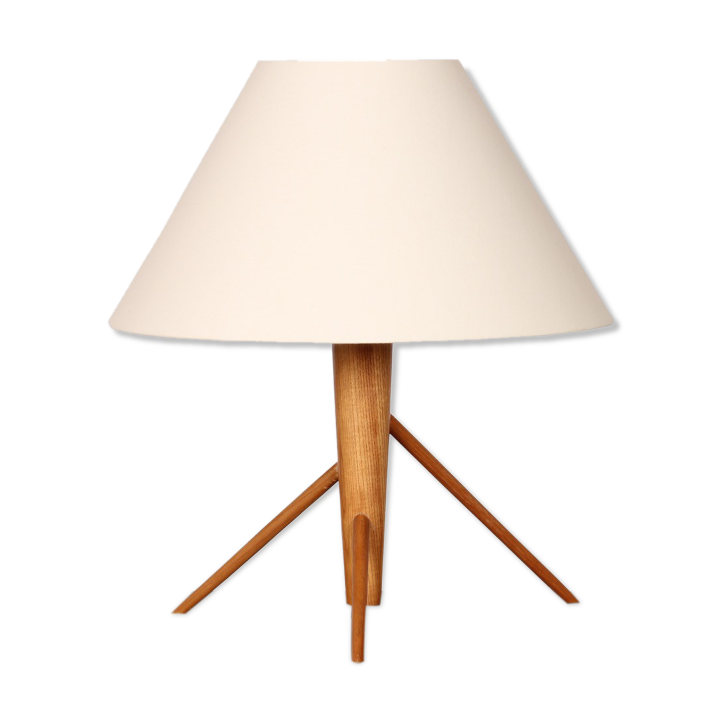 Lampe à poser en bois fabrication tchèque datant des années 1960