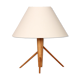 Lampe à poser en bois fabrication tchèque datant des années 1960