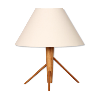 Wooden lamp to lay, Czech-made from the 1960s