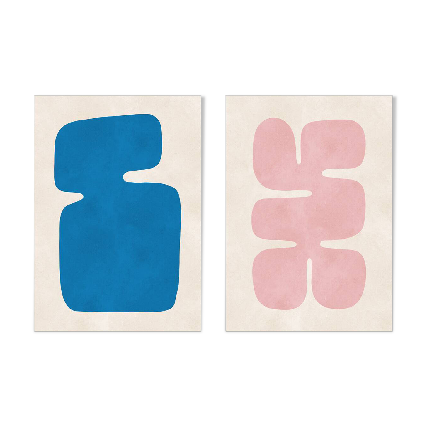 2 impressions d'art abstrait. Format A2 (42x59,4cm)