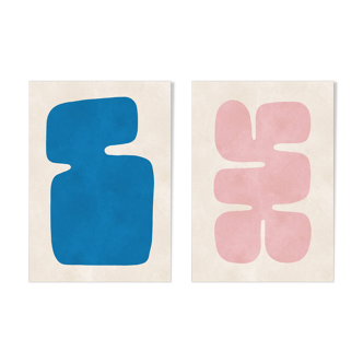 2 abstract art prints. A2 format (42x59.4cm)