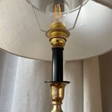 English lamp in brass and altuglass