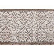 Vintage Turkish Oushak Handmade Wool Cotton White Area Rug 119x202