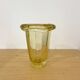 Vase Art Déco en verre épais à bord renversé, années 1930 à 1950