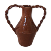 Vase amphore torsade