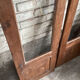 Pair of old glass cupboard doors