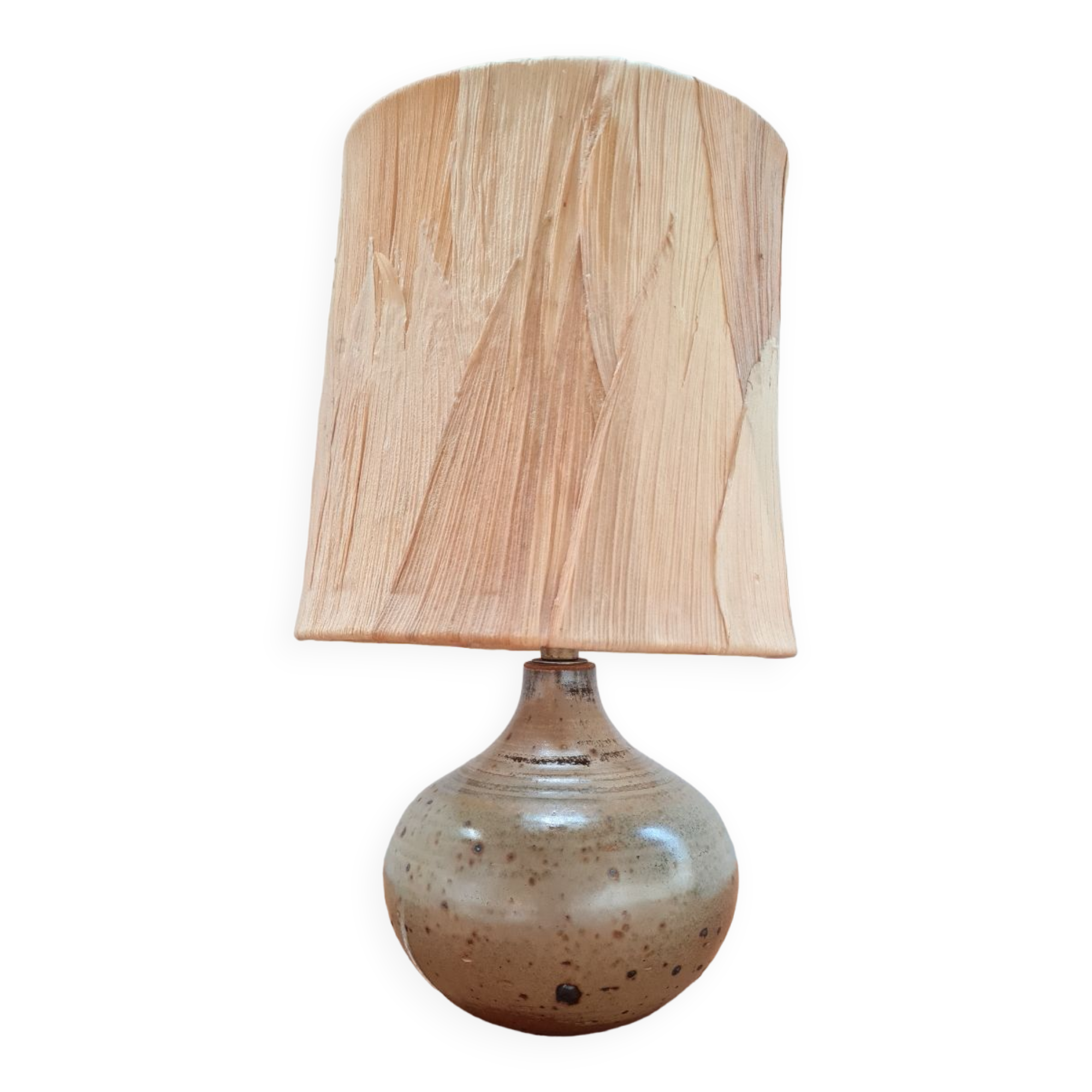 Table lamp in stoneware varnishes berengeville