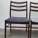 Set of 4 Scandinavian chairs in Rio rosewood