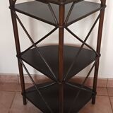 Rattan corner shelf