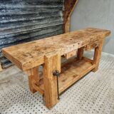 Old workbench side table bathroom furniture 48 x 193 cm