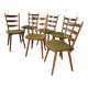 Set of 6 vintage Hiller bar chairs from the 60s