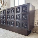 Brutalist sideboard attributed to De Coene 70s