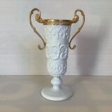 Opaline fairground footed vase