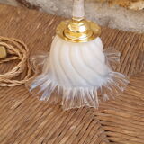 White hand tulip lamp