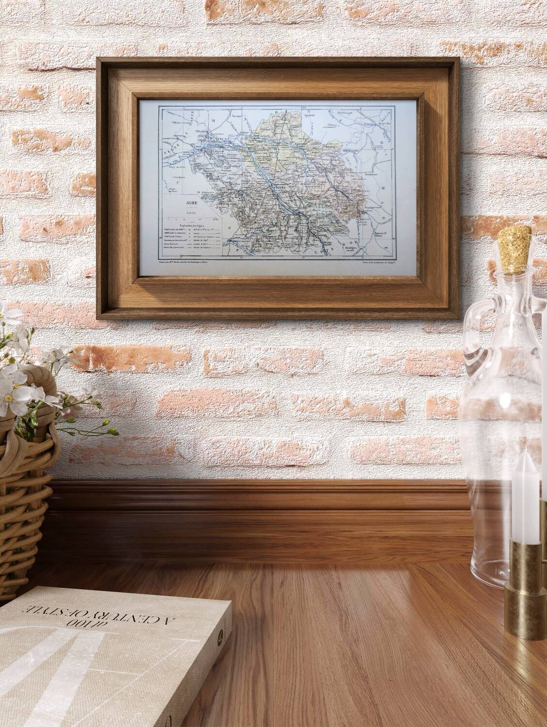 Printed in 1889, Aube, Grand-Est.