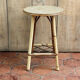 Tabouret en rotin vintage